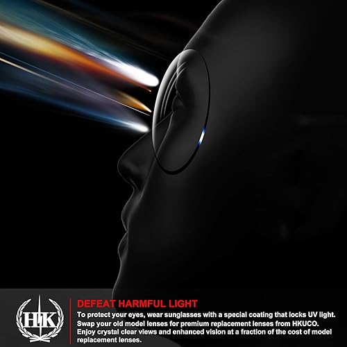 Miniatura 7 de HKUCO Lentes de repuesto para gafas de sol Oakley Jawbreaker para hombre