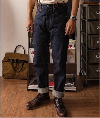 Red Tornado 'Snowy' NEP 14oz Selvedge Raw Denim Pants Tapered Fit