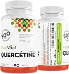 PlantVital Quercetin - Fabriqué au Canada - 1000mg Par jour - Les suppléments de quercetine comme source puissante d'antioxydant et de protection des vaisseaux sanguins - Facile à avaler - 45 Nombre de jours d ' approvisionnement - 90 Gélules de végétaliens
