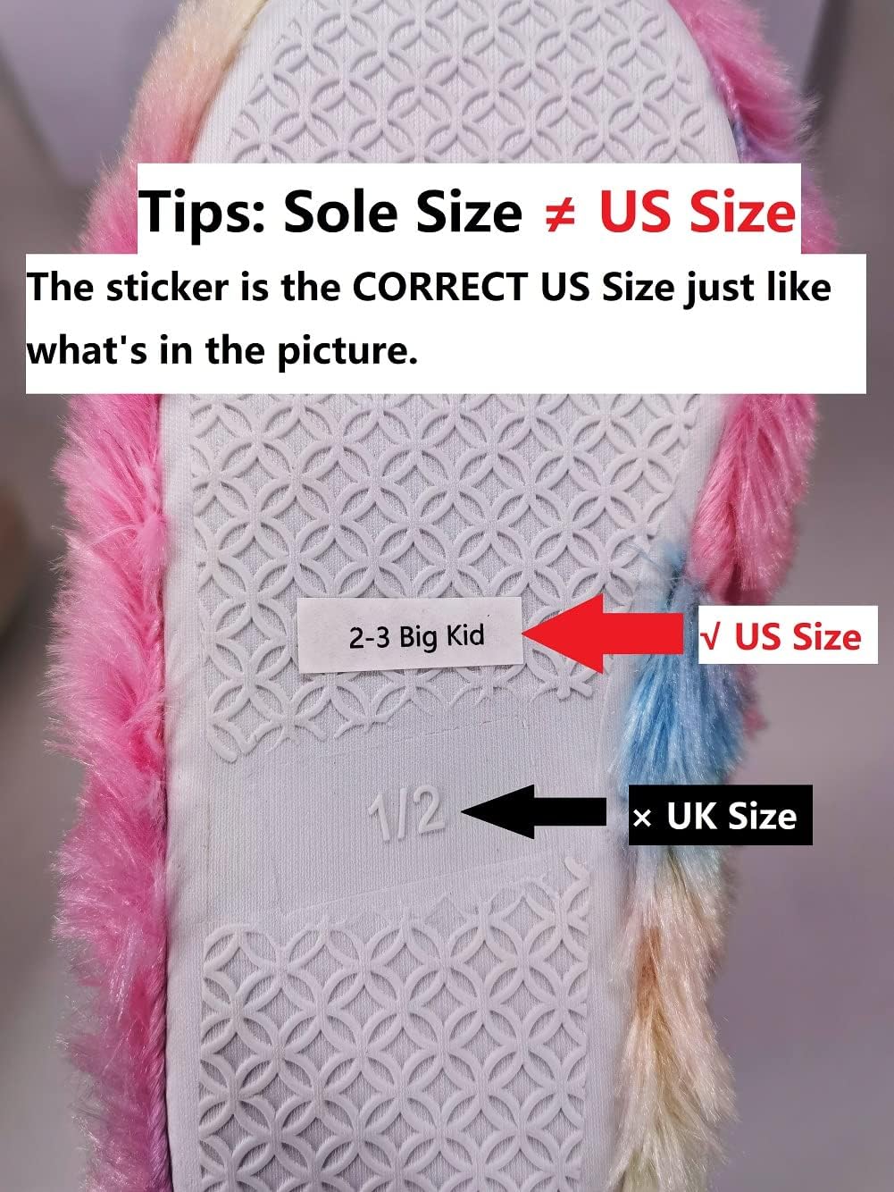 Dream Bridge Slippers Girls Kids Unicorn Booties Home House