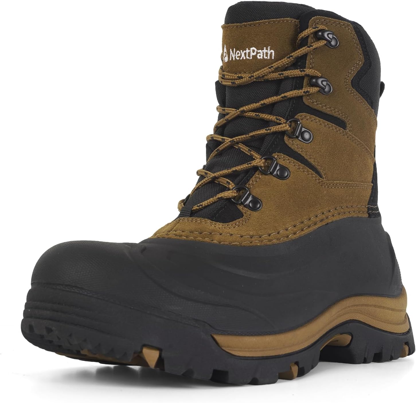 Men's Snow Boots Winter Boots For Men 8 Inch Waterproof Insulated Winter Work Boots For Men Snow Hiking Boots