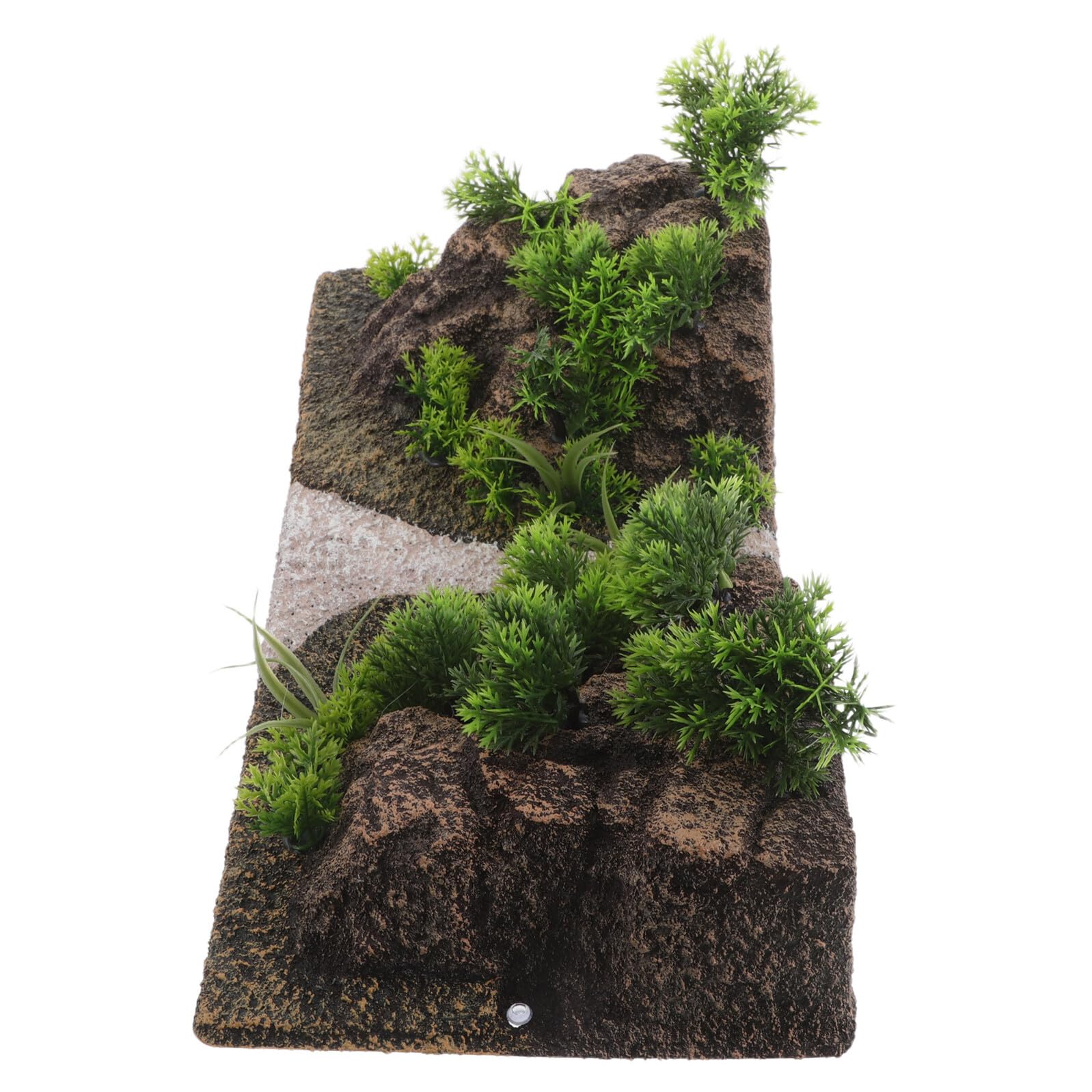 TOYANDONA Décoration D’Aquarium en Roche Artificielle Grotte Cachette pour Poissons et Crevettes Paysage Montagneux Intégré Accessoire Décoratif Réaliste pour Aquarium de Bureau
