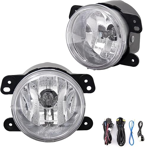 Miniatura 2 de WEZEMLIGHT Repuesto de montaje de faros antiniebla para Wrangler 2007-2009 Dodge Magnum 2009 Dodge Journey 2006-2010 Chrysler PT Cruiser 2005-2010