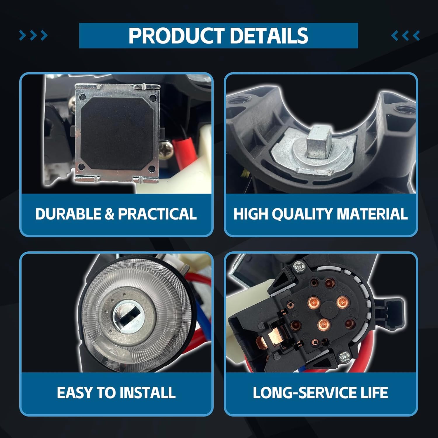 81905-F2230 Ignition Lock Cylinder Housing Fit for 2017 2018 2019 2020 Hyundai Elantra Ignition Lock Switch Lock Cylinder Assembly, Replaces 81905 F2230, 81905F2230