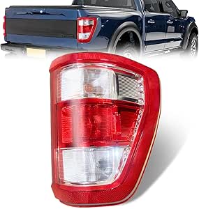Faro Posteriore Sinistro Per Ford Transit 150 250 350 350HD (2014-2023) - Luce Di Coda, Cromato, Alogeno