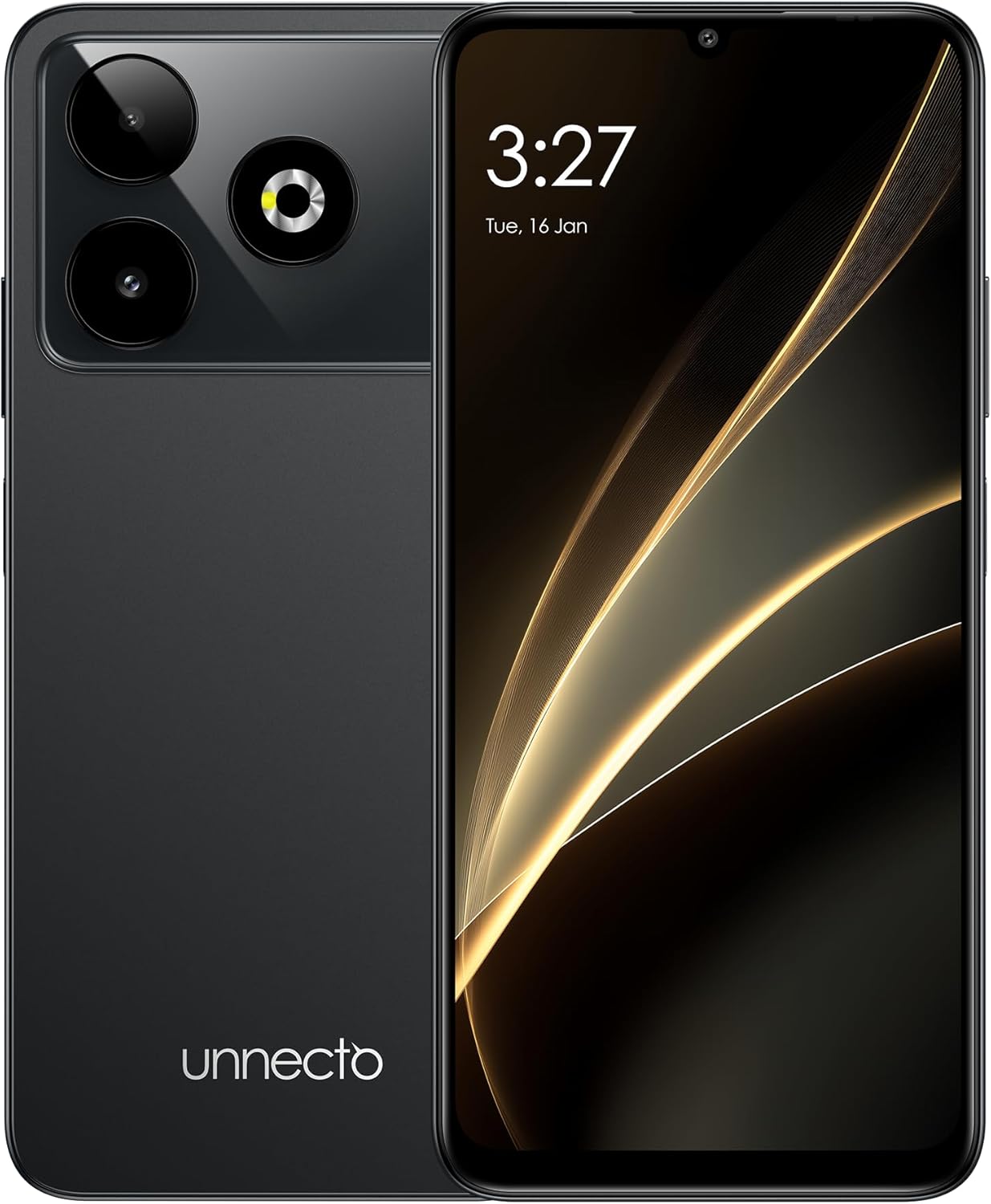 Eco 10 | SIM + eSIM | Unlocked Smartphone | Android 16 | 2 Day Battery | NFC | 6.75” HD+ Display | 6GB+10GB VRAM | 128GB Storage | 50MP Dual Camera | Fingerprint | Charcoal