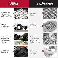 Fullstar 4 az 1-ben zöldségvágó spiralizáló hagyma burgonya szeletelő fekete 2