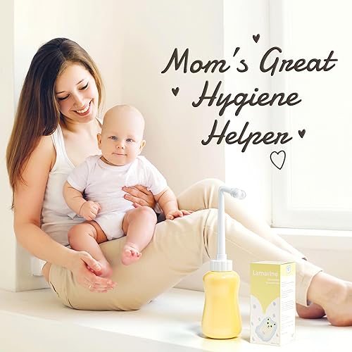 Miniatura 7 de Peri Bottle para cuidado posparto y limpieza perineal  12.7 oz (amarillo brillante)