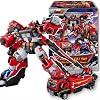 Metal Cardbot W BLAION Red Fire Engine Truck Transforming Robot Car Toy