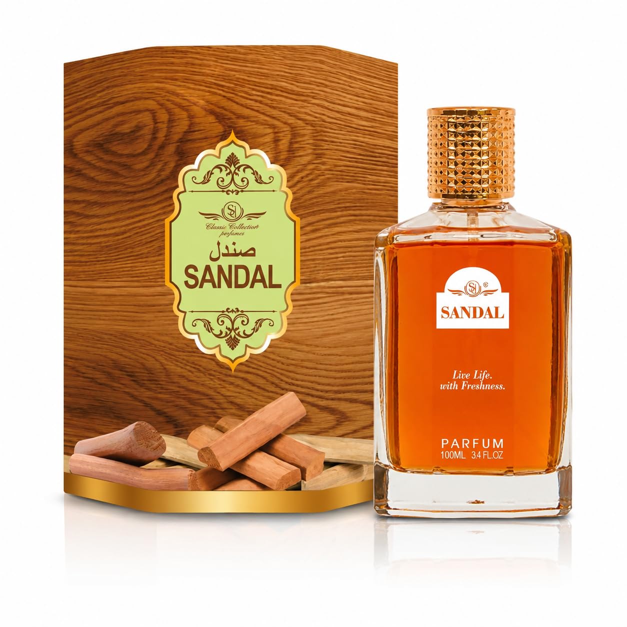 Classic Collection Sandal Eau De Parfum (EDP) 100ml – Long Lasting Sandalwood Fragrance Perfume for Men & Women-picture-35