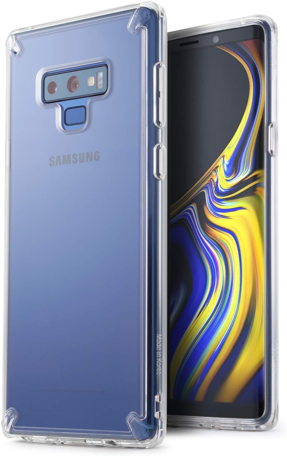 Ringke Fusion Compatible with Galaxy Note 9 Case, Clear Back Soft Shockproof TPU Bumper Phone Cover - Clear