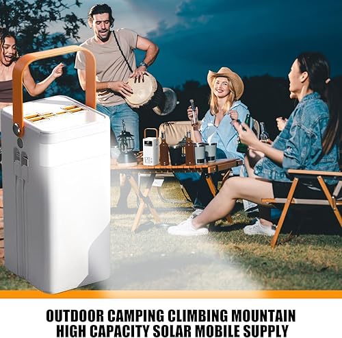 Miniatura 8 de Batería solar  Cargador rápido de 120 W  Banco de batería solar para uso en camping, paquete de supervivencia de 50000 mAh y función de luz LED para