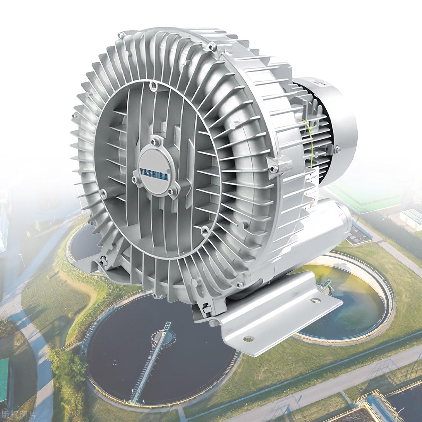 Bomba de aire comercial 1.1KW/1.5HP para acuario, hidroponía, acuicultura, estanque de peces y soplador de tanques