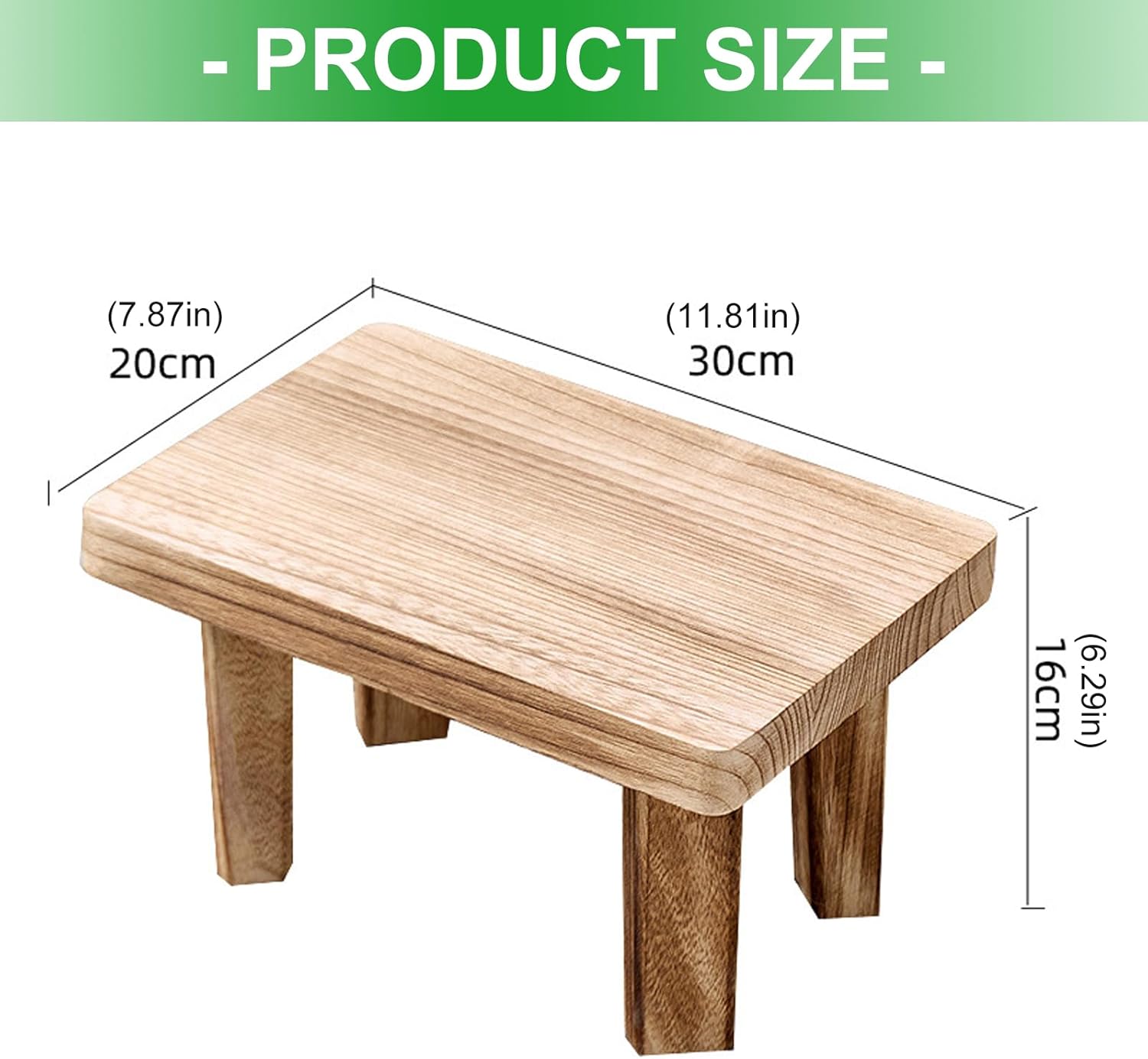 Handcrafted Solid Accent Stool Multifunctional Indoor Furniture Child Safe Design Stable Structure Space Saving Sturdy Stool