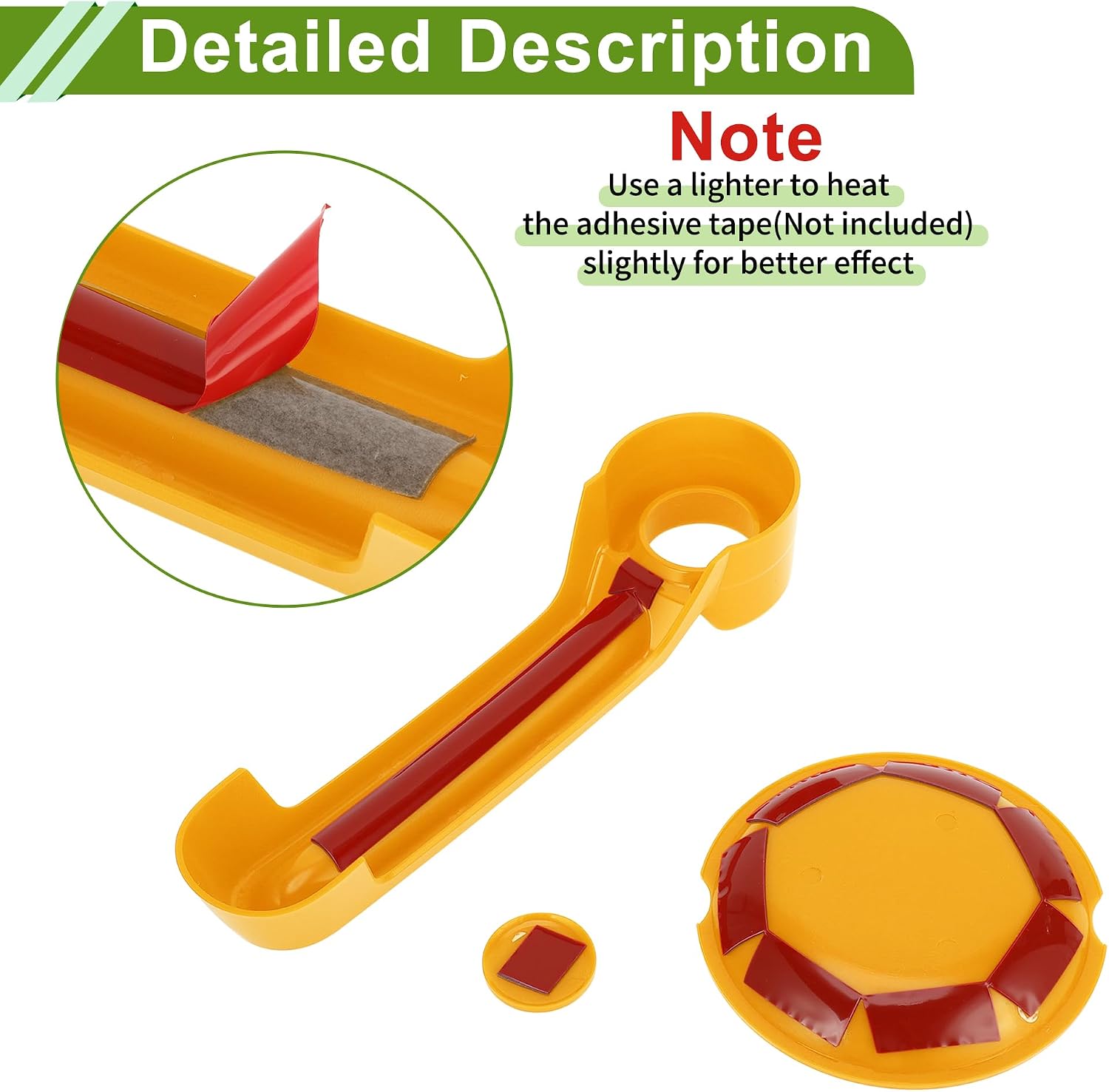Yellow Door Handle Cover for Jeep Wrangler JK JKU 2007-2018 Tailgate Handle Cover Recess Guard Set Exterior Decoration Trim ABS 1 Set