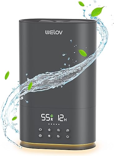 WELOV Humidificadores de niebla fría para dormitorio, humidificador de habitación BoostMist de 6L para áreas grandes, humidificadores de aire para