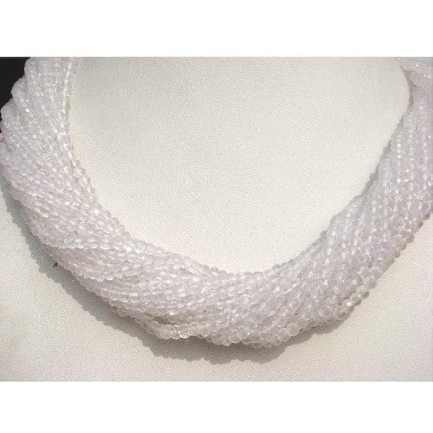 Quartz Crystal Rondelles perles 3.5mm pour créer vos bijoux d'été