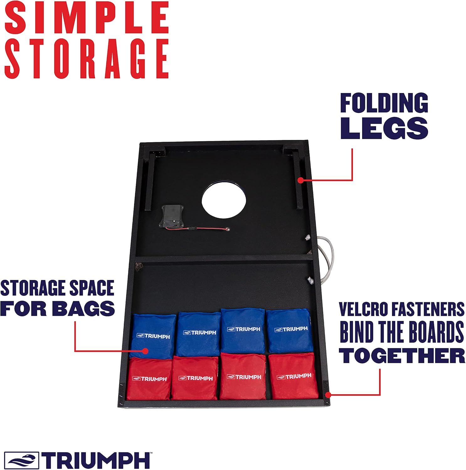 Triumph LED 2x3 Cornhole Set - Firework Edition : Sports & Outdoors
