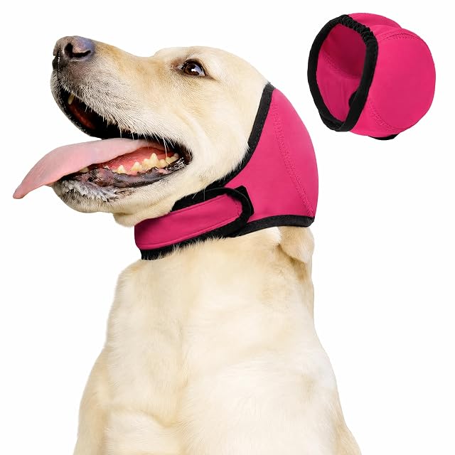 Naapesi Protector de Orejas para Perro Antiruido, Anti-Estrés y Protección de Orejas, Bandas Ajustables…