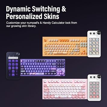 Treaslin N1 3-in-1 Stream Controller Deck,Professional Macro Keypad with 15 Animated LCD Keys,Knob&Display,Doubles as Numpad&Calculator for Streaming&Productivity(Win10+/Mac14.0+)-Black