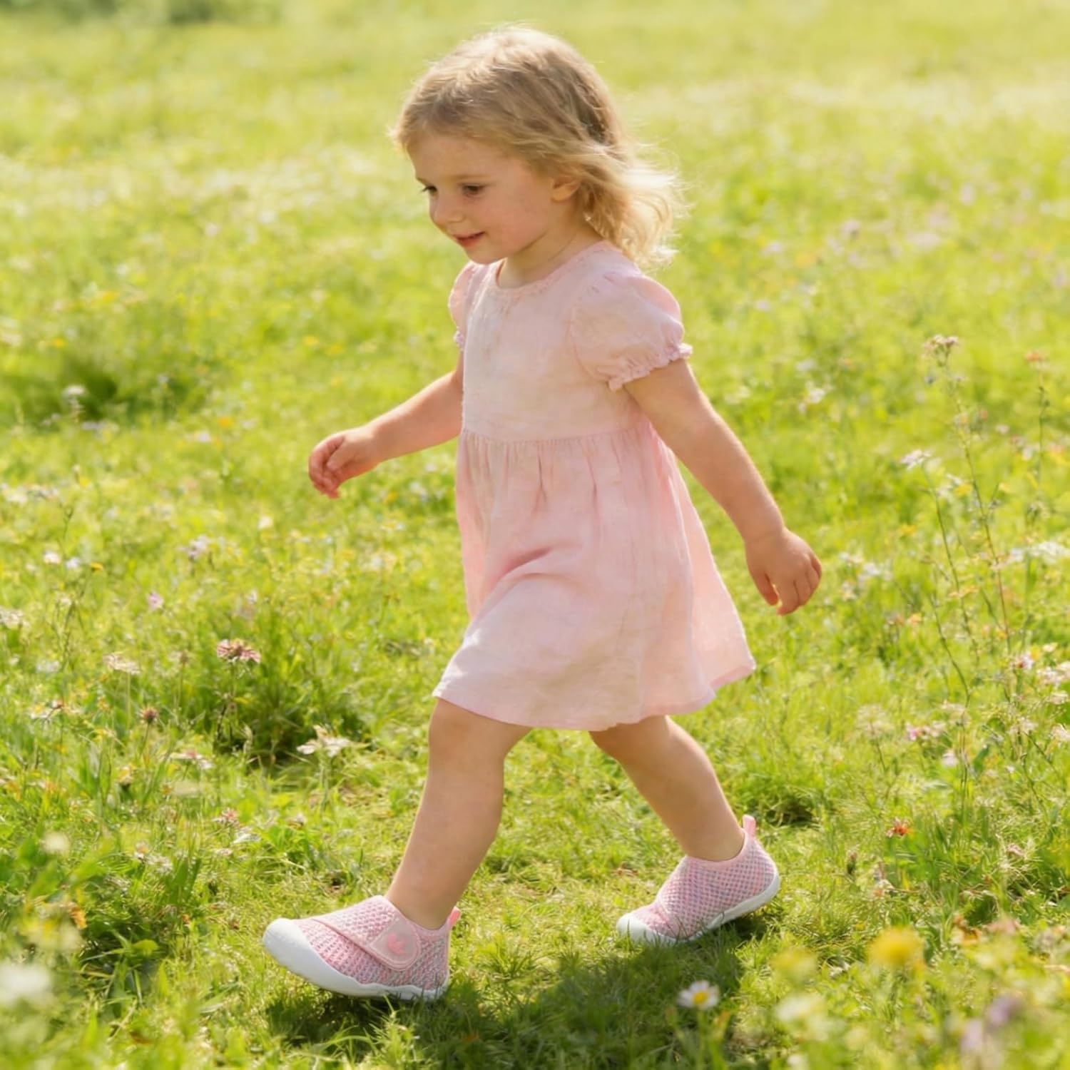 FEETCITY Baby First Walking Shoes Wide Baby Shoes Infant Sneakers Newborn Crib Shoe Barefoot Lightweight Slip On Shoe - Image 2