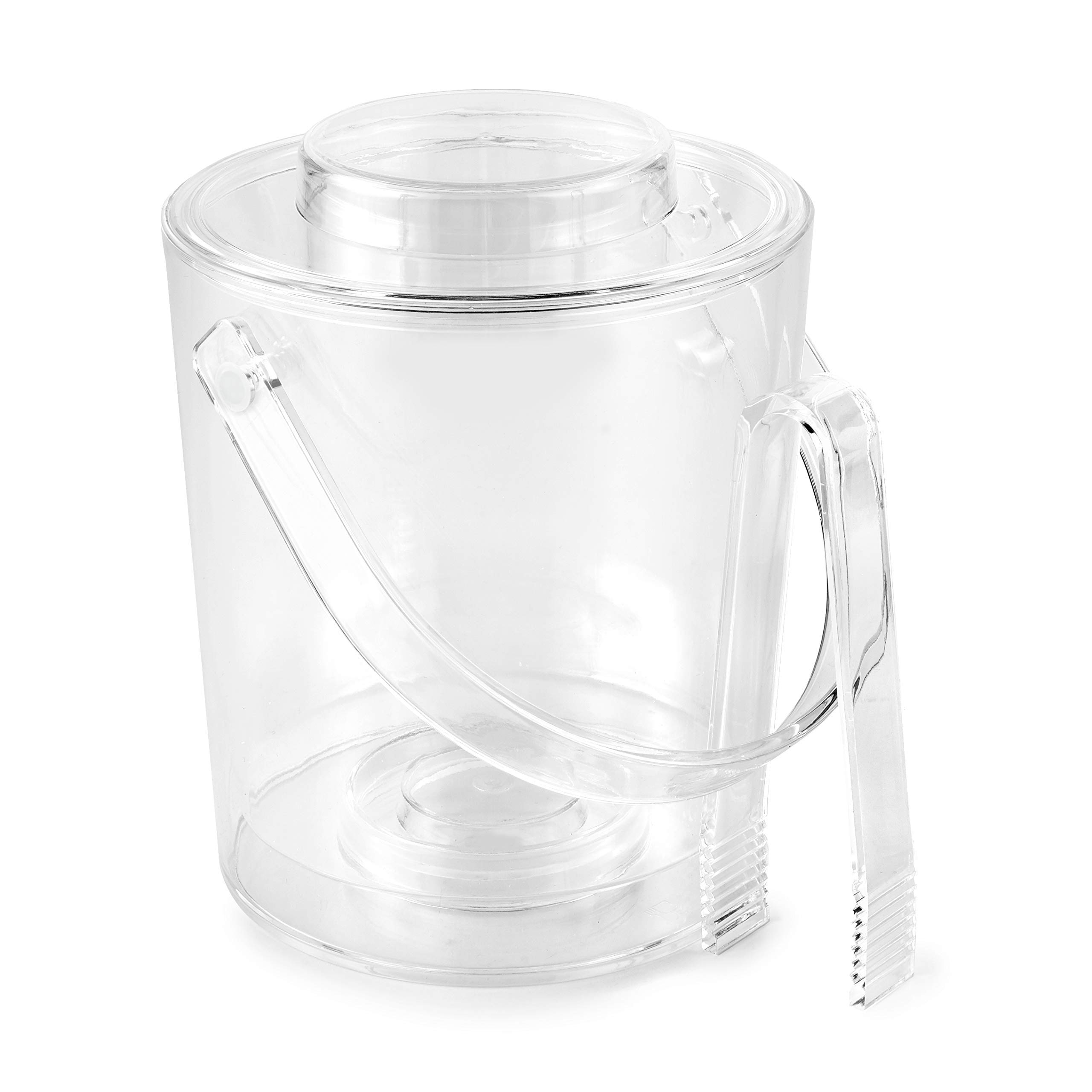 Clear Acrylic Ice Container Huang 3-Quart Clear Acrylic Ice Bucket With ...