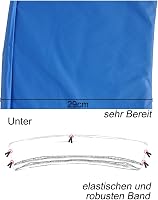 ULTRAPOWER SPORTS Trampolín szegélyvédő 244-427 cm UV-álló rugóvédelem kék zöld pink 4