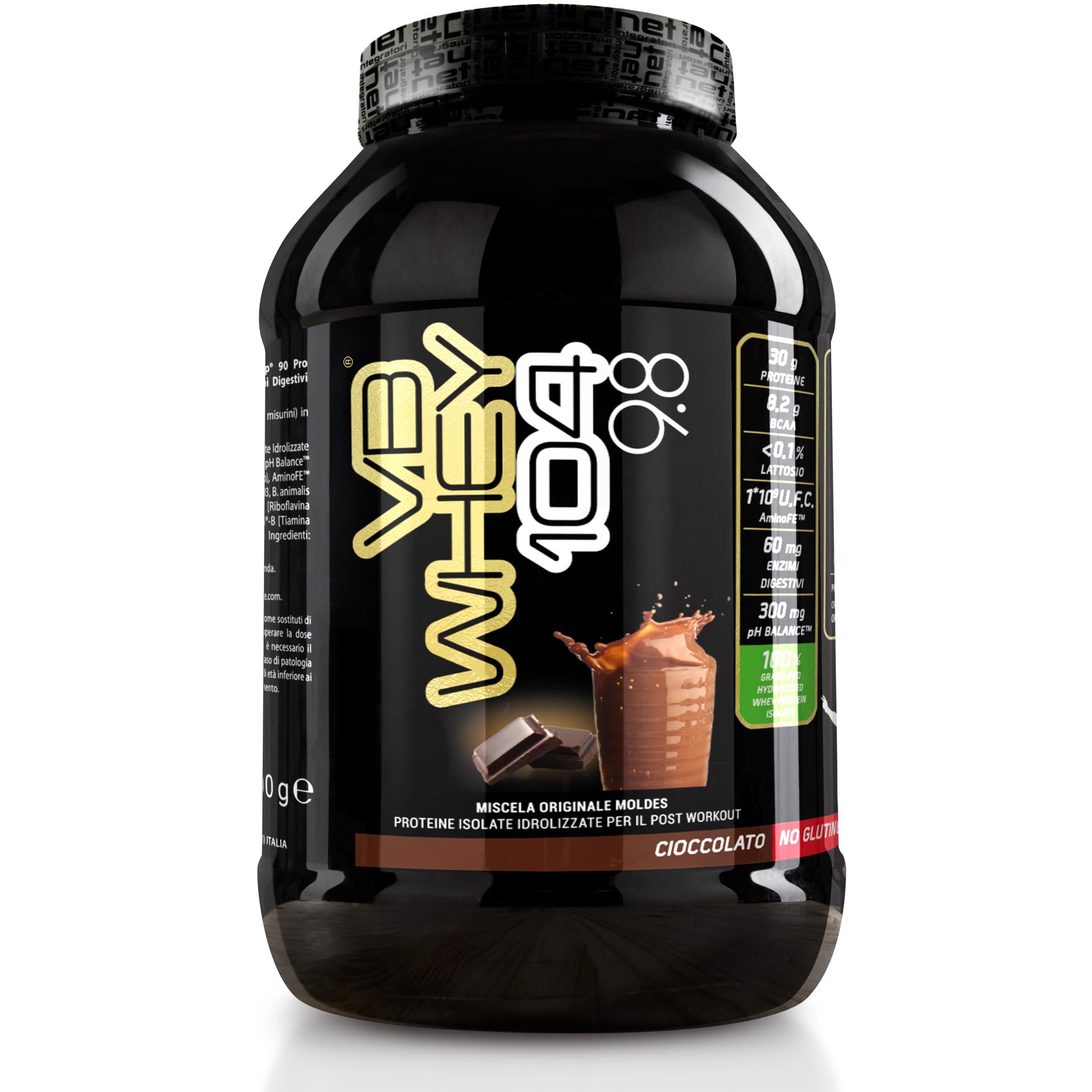 Net Integratori VB WHEY 104 9.8 Optipep - 1980g Cioccolato - Proteine Isolate Idrolizzate per via Enzimatica Con EAA e BCAA - Massimizza Sintesi Proteica Crescita e Mantenimento Muscolare
