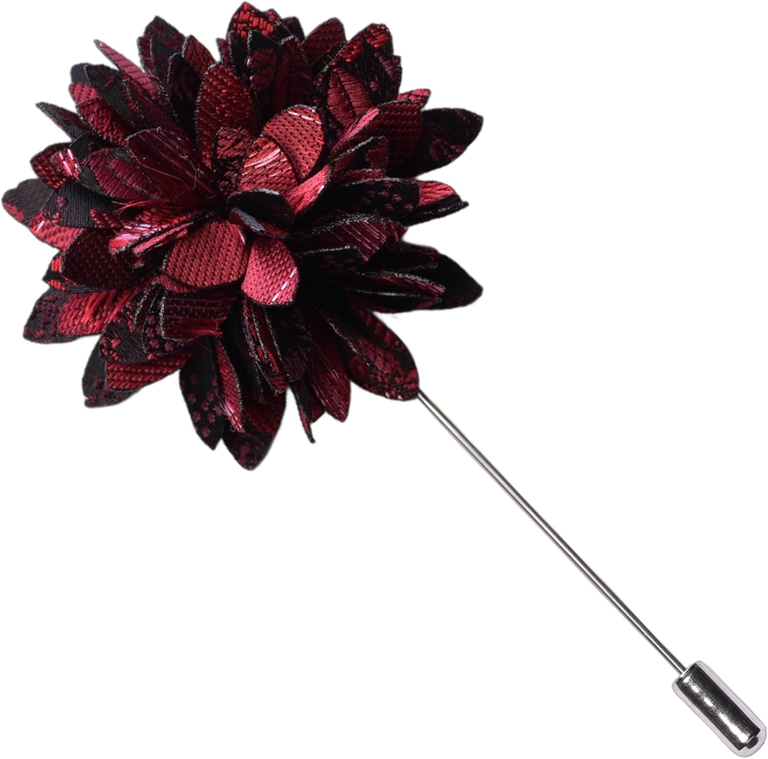 GUSLESON 3.15"（8cm） Mens Floral Tie and Lapel Pin Necktie Hankerchief Cufflinks Set for Men - Image 4