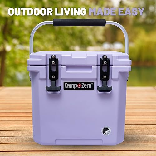 Miniatura 24 de CAMP-ZERO Baúl de hielo duro portátil de 12 litros y 12.6 cuartos de galón, perfecto para bebidas, almuerzo, playa, picnic, canotaje, campamento