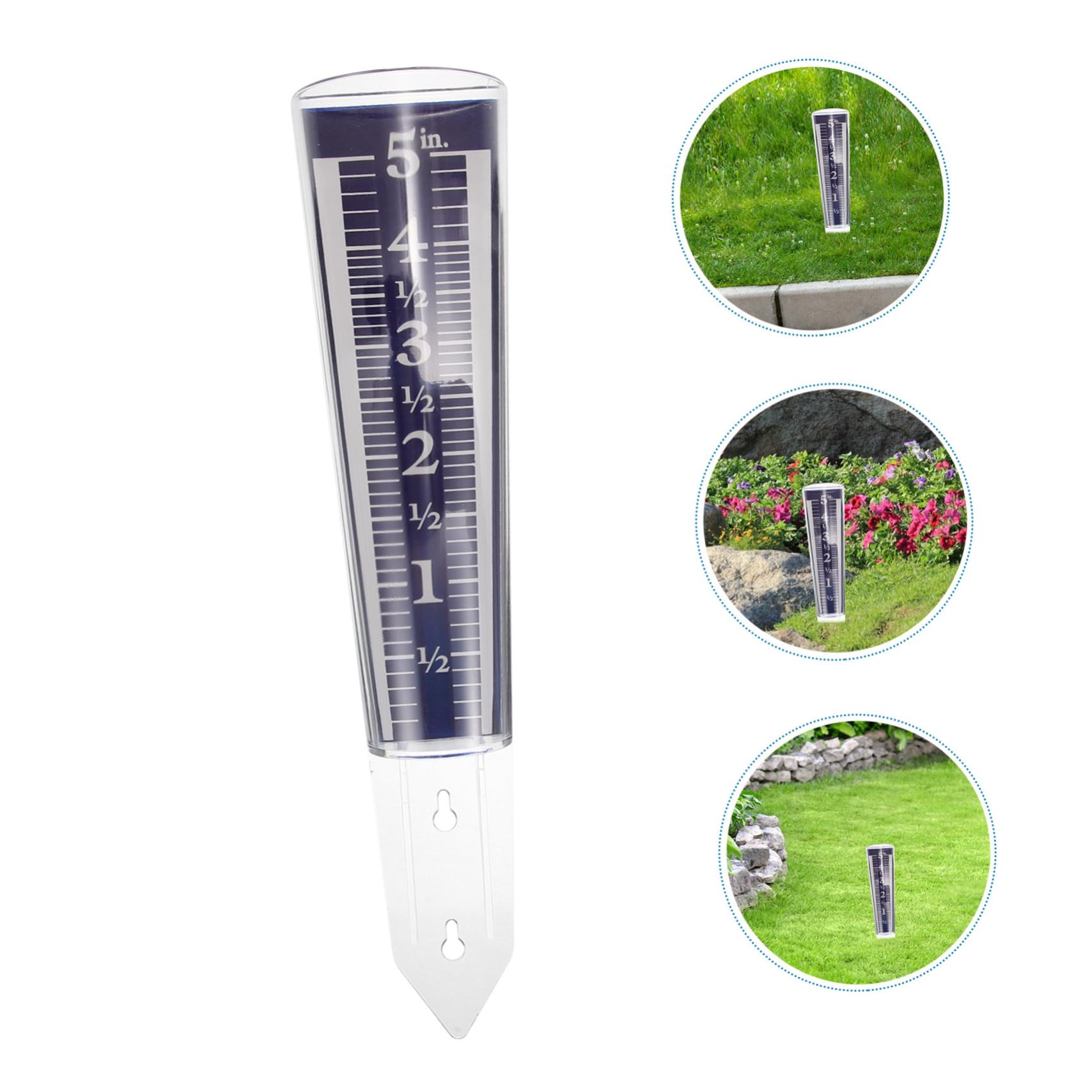 TOYANDONA 4stücke Transparentes Regenmessgerät Mit Stabiler Erdspitze Präzises Niederschlagsmessgerät Für Garten Und Rasenpflege Für Pflanzenbewässerung Und Wetterüberwachung