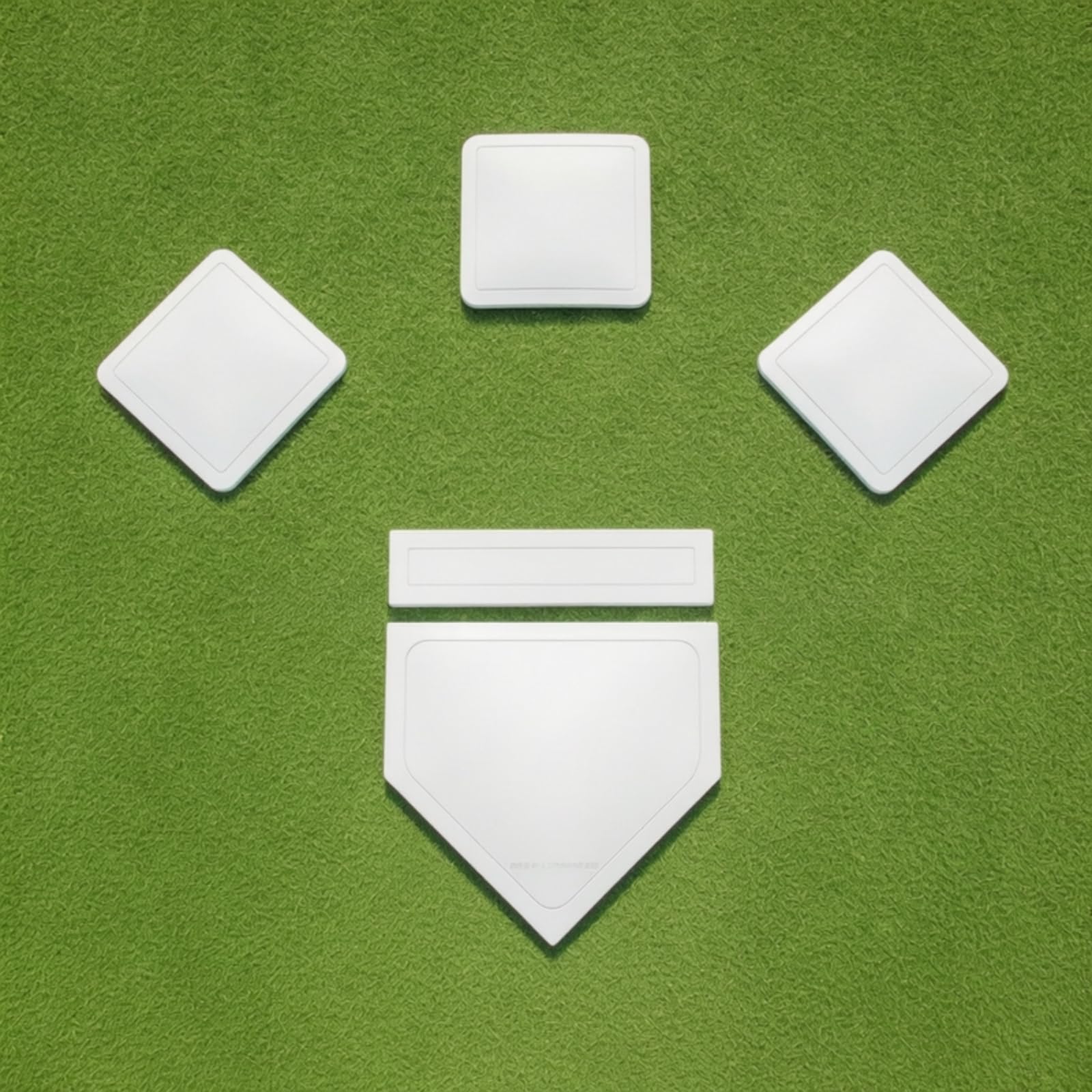 5 Pezzi Set di Tappetini da Gioco Baseball Portatile Set di Tappetini da Gioco per Baseball Gomma Antiscivolo Attrezzatura Sportiva per Scuole, Parco
