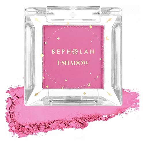 BEPHOLAN Single Matte Pink Eyeshadow Palette Rose Peach Hot Pink