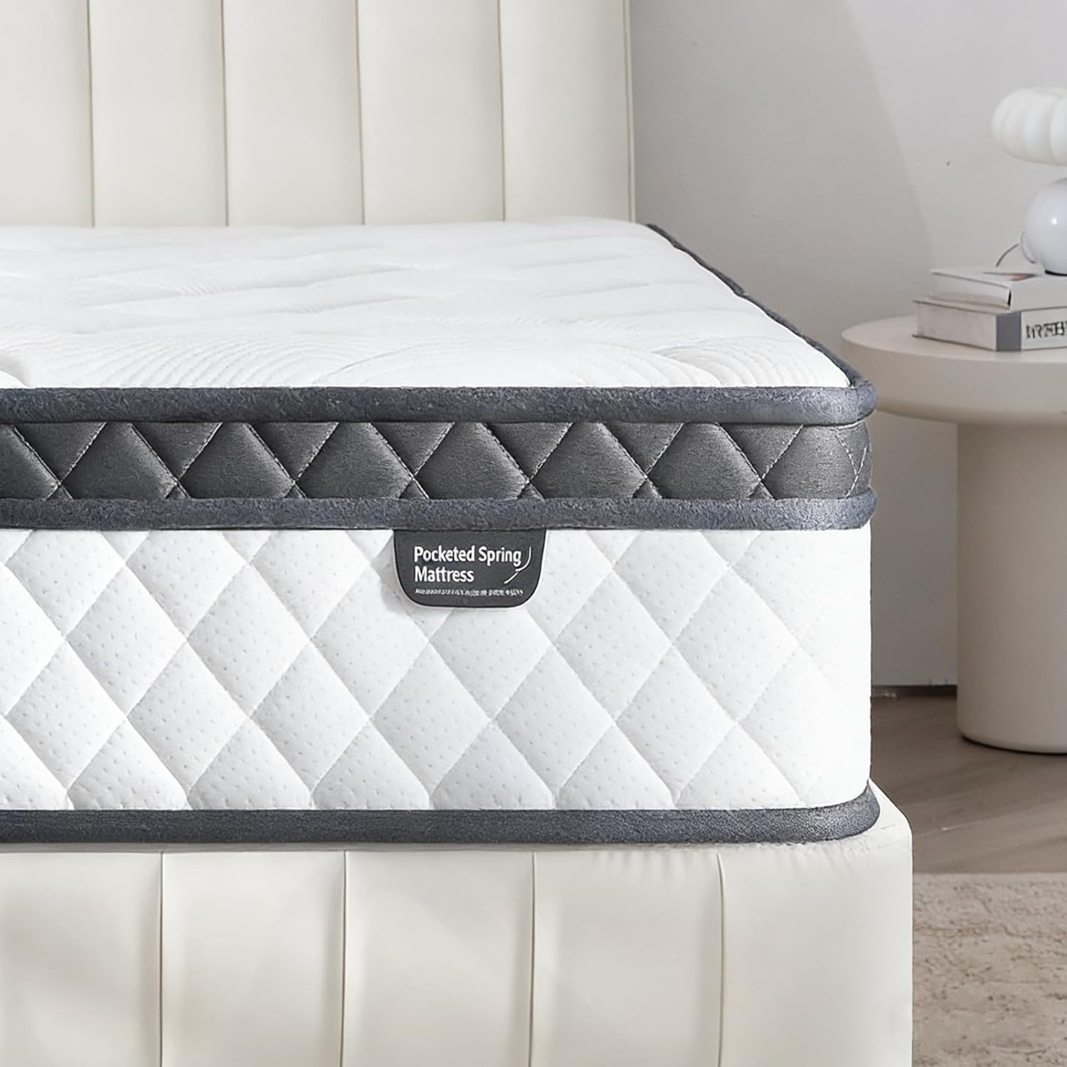 12 Inch Twin Mattress in a Box, Medium Firm Hybrid Mattress with Pocket Springs & Memory Foam, Motion Isolation & Pressure Relief, CertiPUR-US Certified
