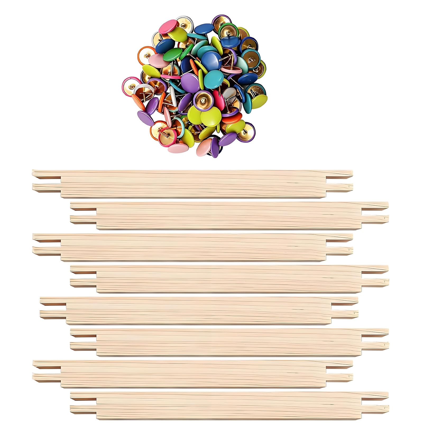 Multipurpose Round Wood Embroidery Hoop Set with Assorted Pin Ideal for Painting Quilting and Stitching Wooden Sewing Frame