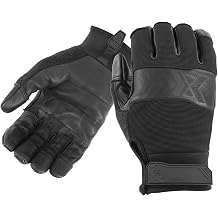Damascus Gear KX5 Puncture Resistant Leather Gloves Large | KoreFlex II Micro-ArmorTM Palms & Fingertips, Polyester Knit Spandex Backs, Touchscreen Capable Index & Thumb, Velcro Wrist
