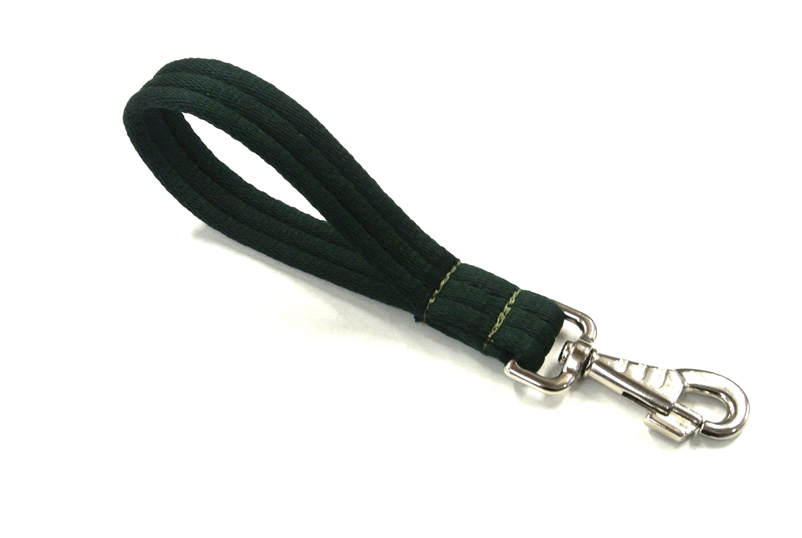 10" Short Close Control Dog Training Lead Leash 25mm Soft Air Webbing Traffic Walking Lead (10", Forest Green) — image 1