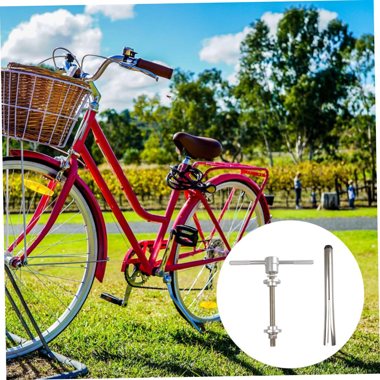 KOMBIUDA Accesorios Herramienta Instalación Eje Central Herramienta Reparación Bicicleta Duradero Práctico