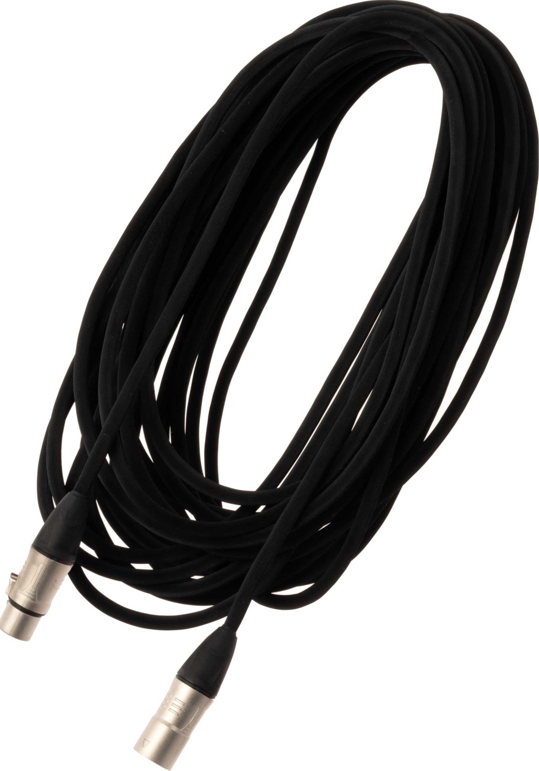 QUIK LOK - JUST MF15 SL - Cable de micrófono equilibrado de 15 m con conectores XLR macho y hembra, acabado plateado