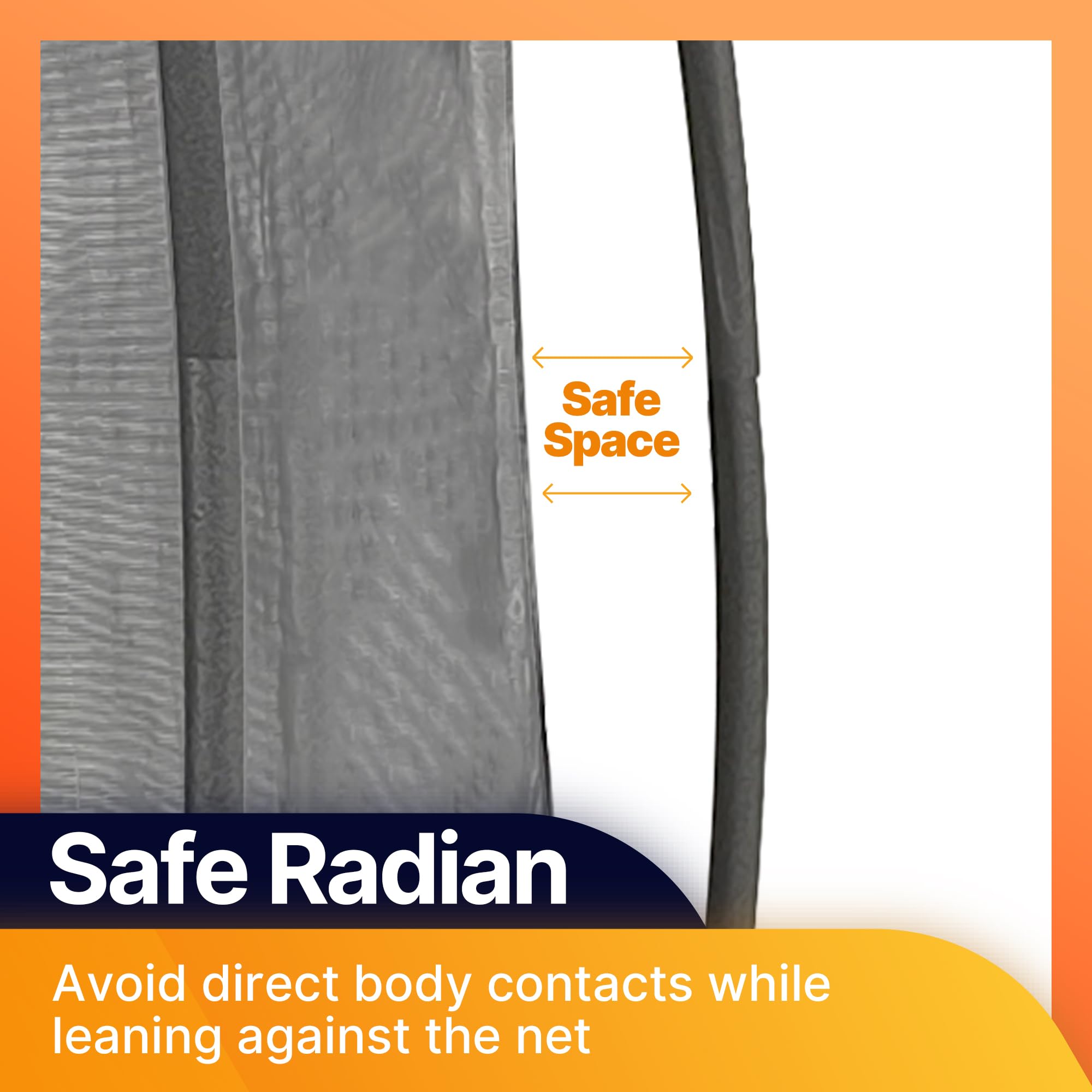 LeJump Trampolino Elastico per Bambini 235/305/366 cm, Trampolino Grande Certificato EN 71-14, Trampolino da Giardino con Rete di Sicurezza Alta, Capacità di Carico 100/120/150 kg