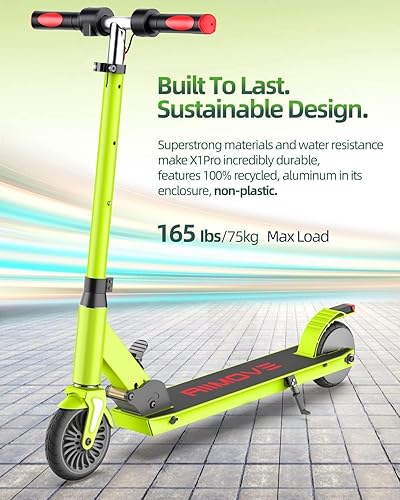 Miniatura 6 de ALLMOVE - Scooter eléctrico mejorado para niños con pantalla LCD, 3 velocidades y alturas ajustables, motor de 150 W hasta 11 mph, scooter eléctrico