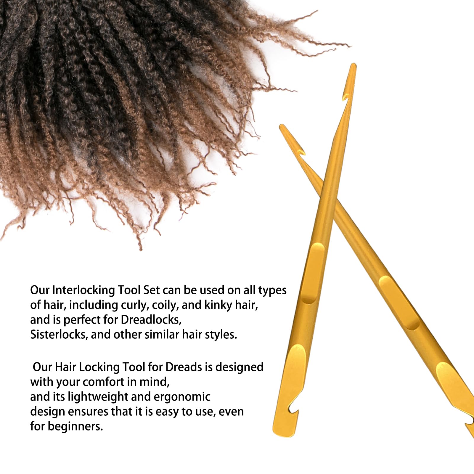 Dread Repair Crochet WILLBOND 8 Pieces Dreadlocks Tool Interlocking ...