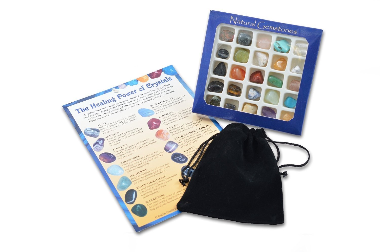 Gemstone Selection With Pouch & Info Card