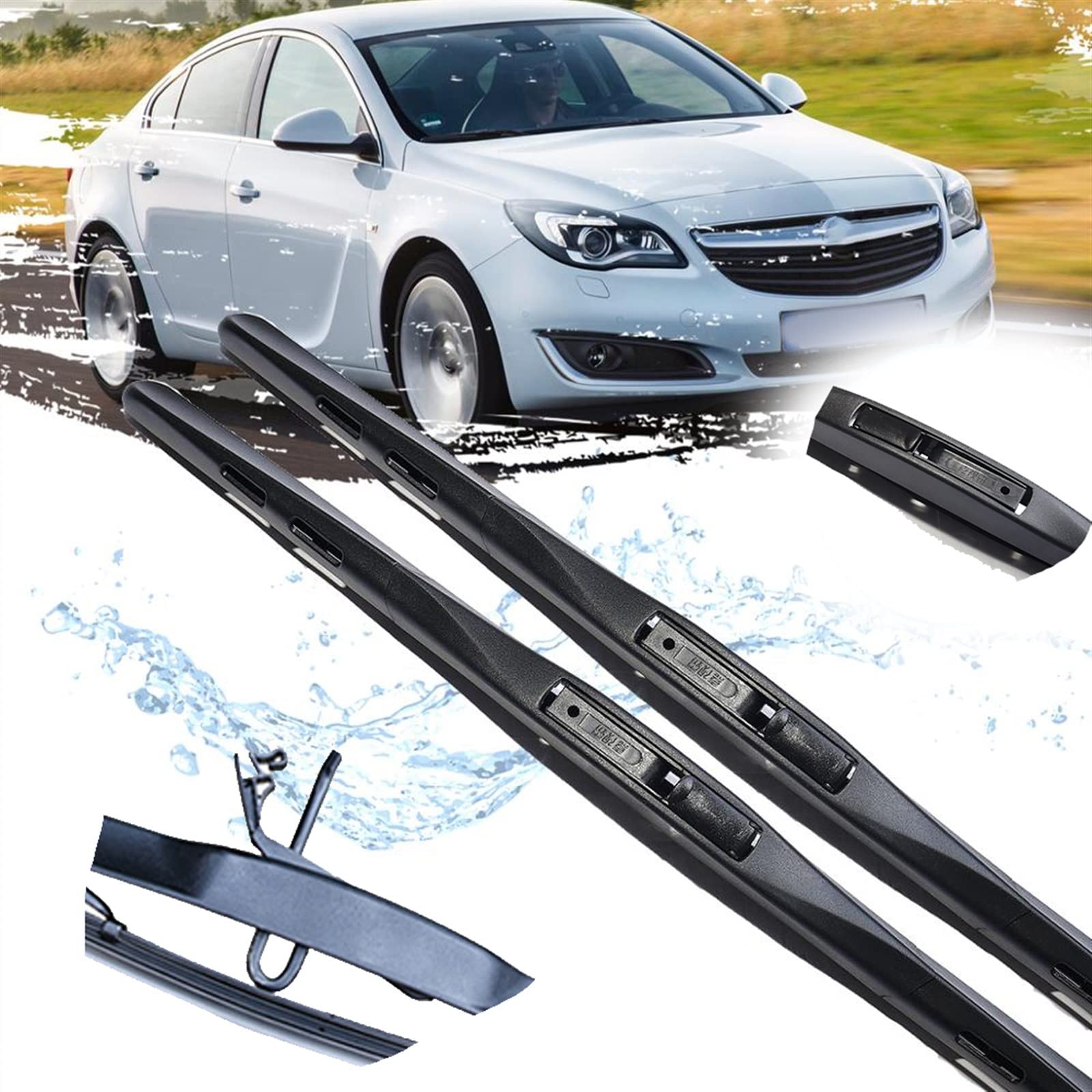 Balais d'essuie-glace de voiture Opel Insignia A anti-traces pour rouler sous la pluie