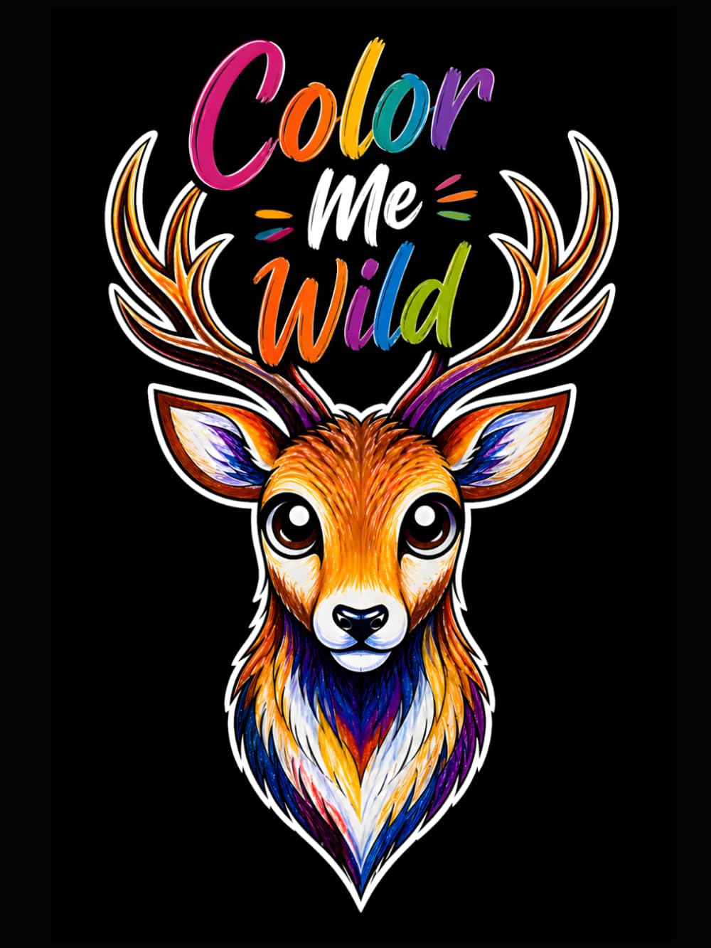 Color Me Wild: A Cute Animals Coloring Book for Kids & Adults