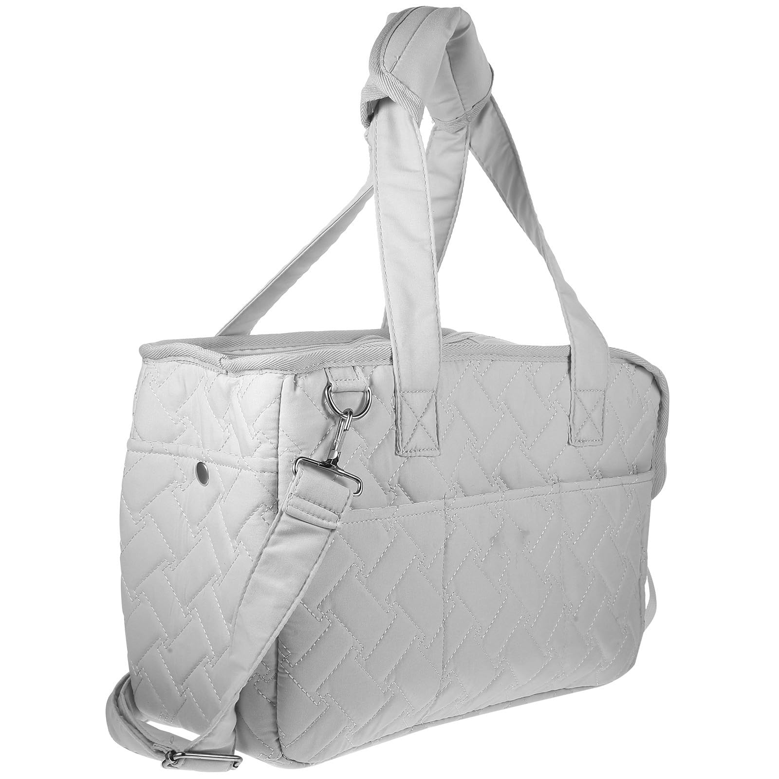 Paquet de transport en toile argentée Luxshiny pour chiot et chaton sac de voyage