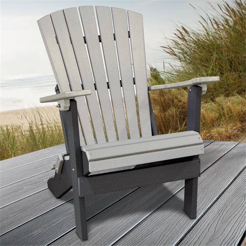 American Furniture Classics 519LGB Adirondack Chair, Light Gray