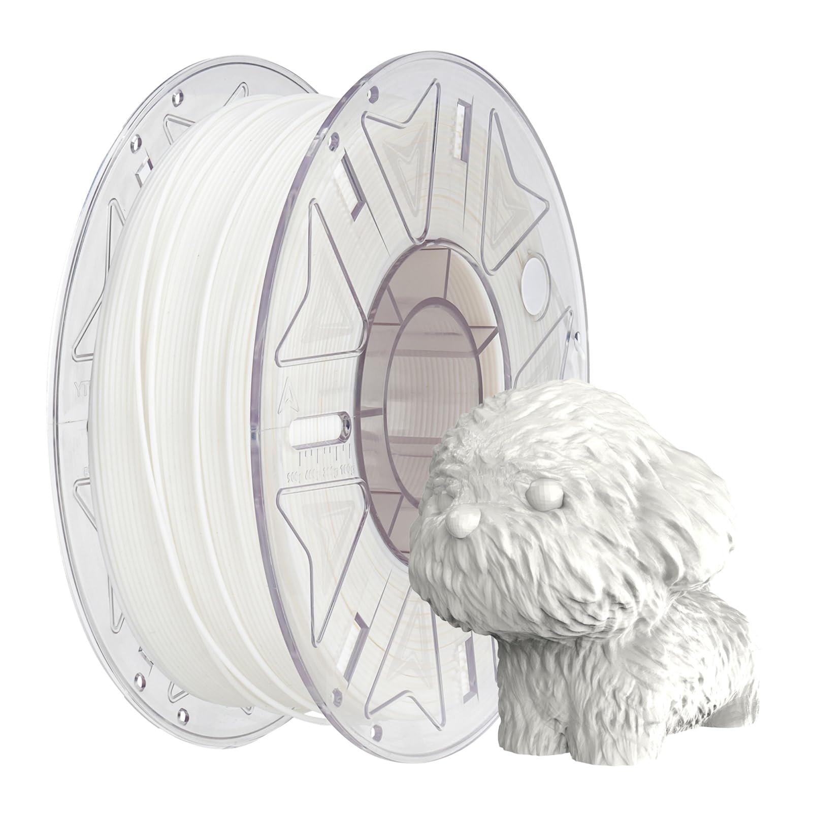 Fafeicy Filament PLA, materiał do Drukowania 3D o Wysokiej Płynności, o Dużej Prędkości i Zwiększonej Wytrzymałości do Drukarek 3D 1,75 Mm 1 Kg