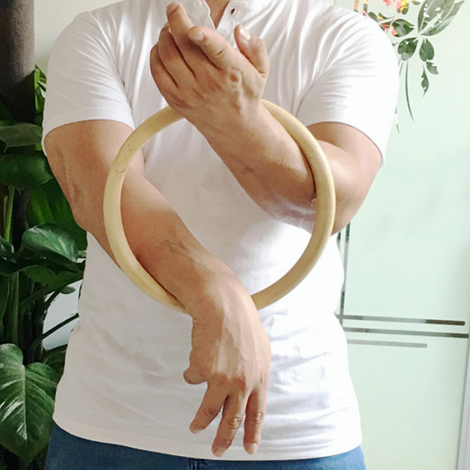 Anillo Wing Chun, entrenador de muñeca de ratán, dispositivo de ejercicio de fuerza, herramienta de artes marciales, equipo de kung fu, ideal para práctica de mujeres, entrenamiento de