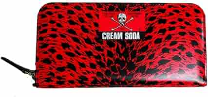 Amazon | [Cream Soda] ラウンドファスナーウォレット 『 RED